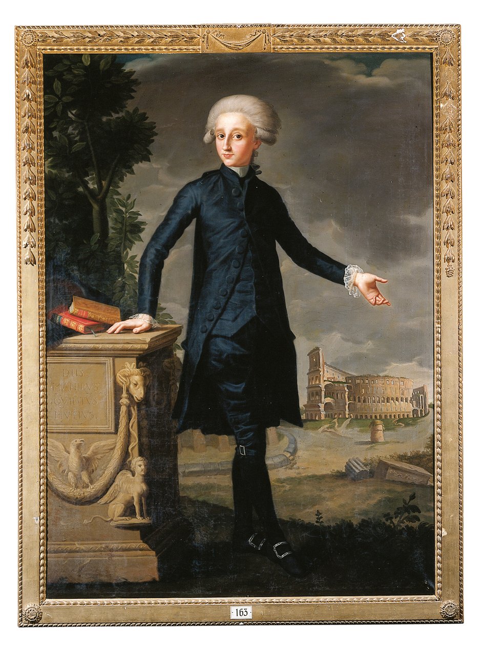 Portrét Dona Juana Despuiga y Zafortezy, celovečerní, v černém obleku, podepsaný a vepsaný od Francisco Agustín y Grande