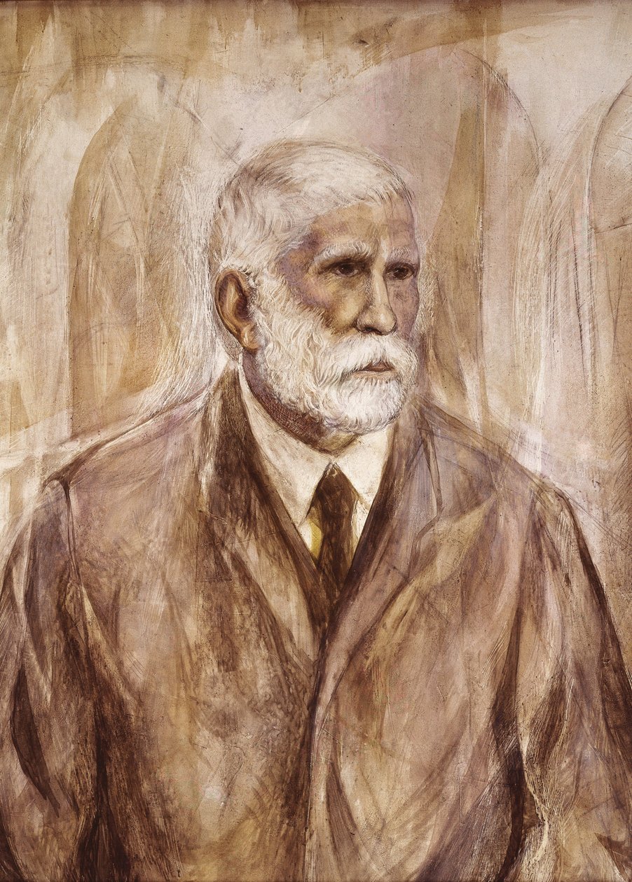 Antoni Gaudi a Cornet (malba) od Francisco Domingo Marqués