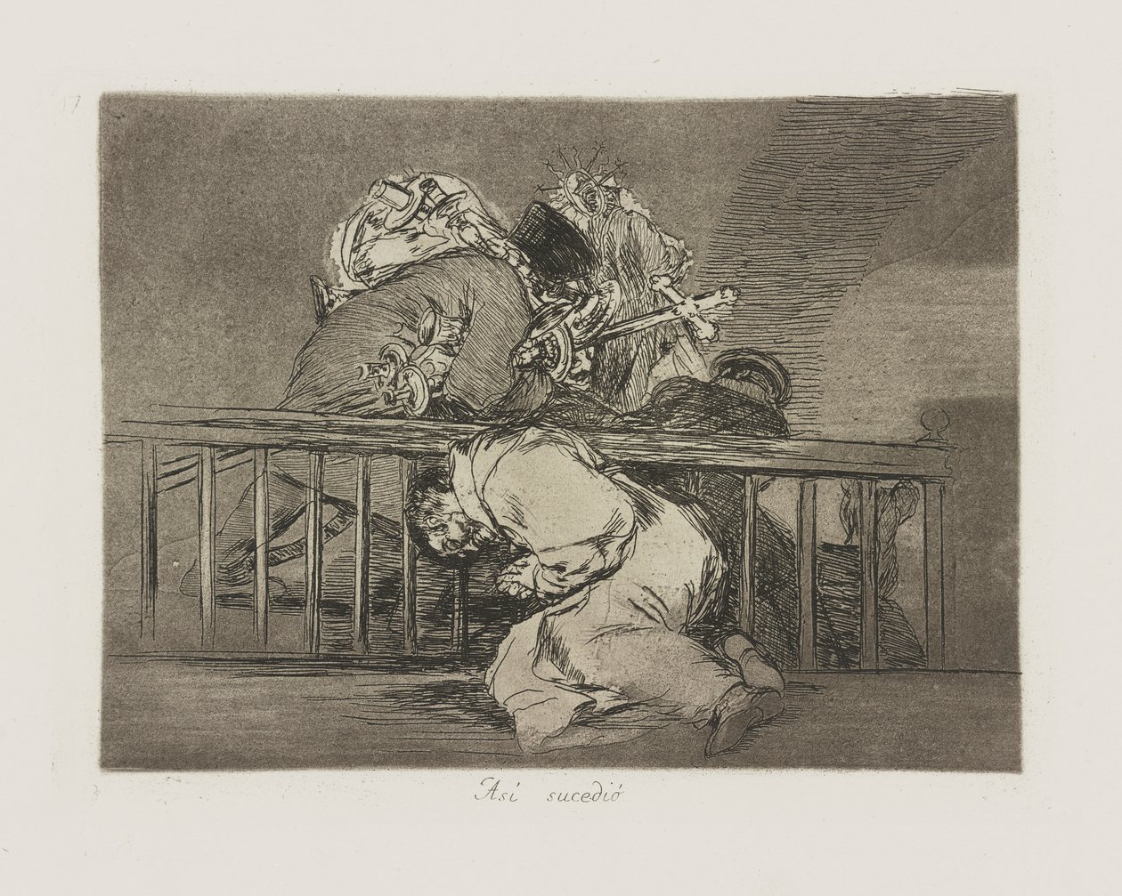 Tak jako? sucedi?. (Takto se to stalo.), pl. 47 ze série Los desastres de la guerra (The Disasters of War) od Francisco de Goya