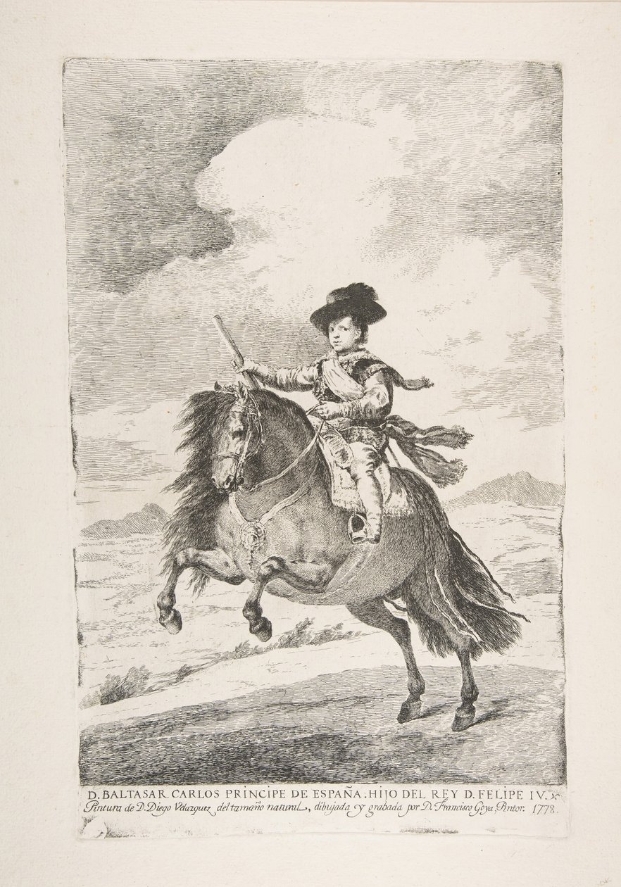 Balthasar Carlos, princ Španělský a syn Filipa IV. D. Baltasar Carlos Principe de Esp..., 1778. od Francisco de Goya