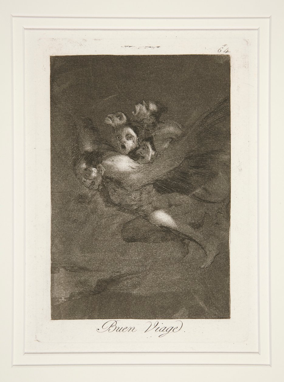 Šťastnou cestu (Bon Voyage), pl. 64 ze série Rozmary od Francisco de Goya