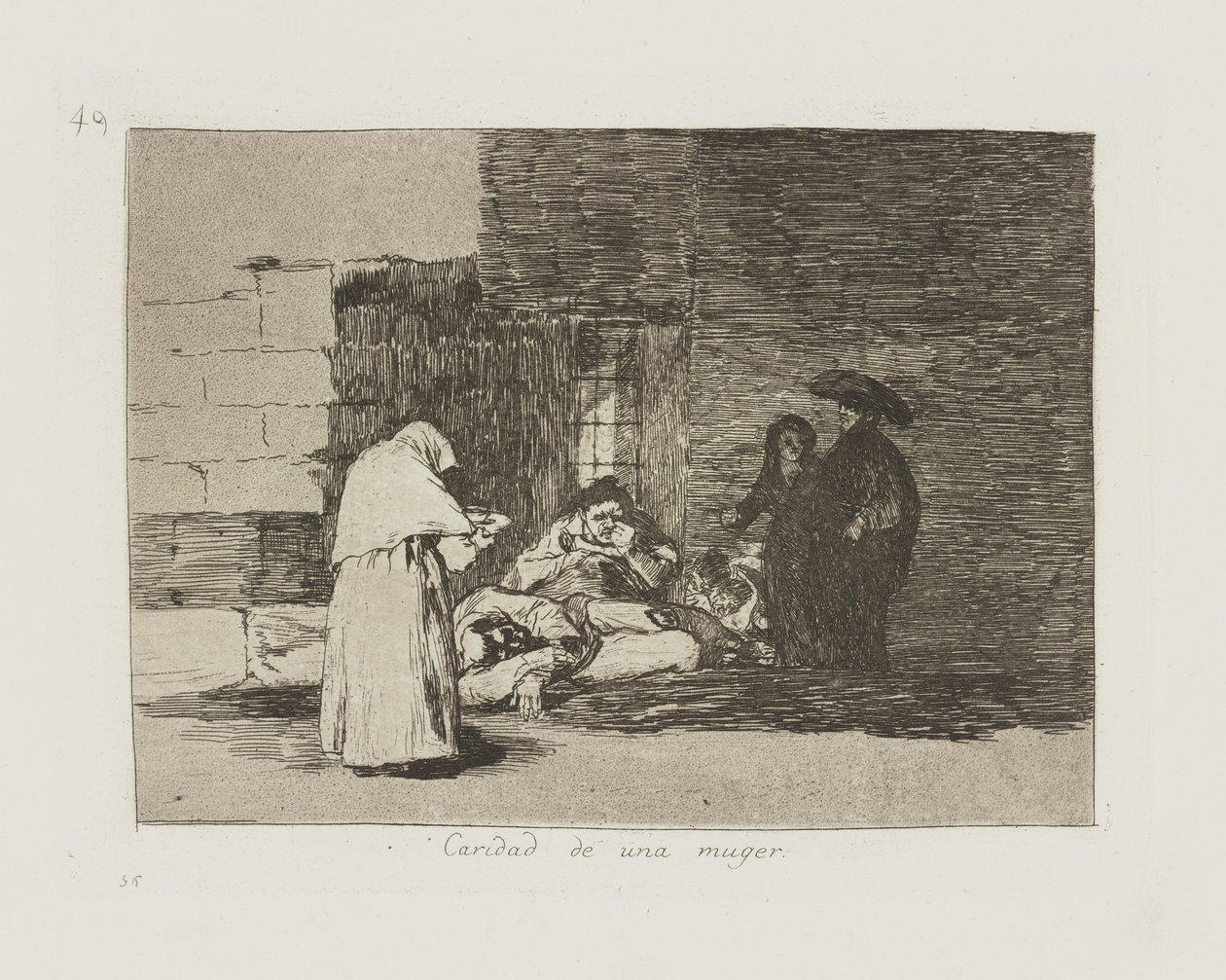 Dobročinnost ženy. (Žena od Francisco de Goya