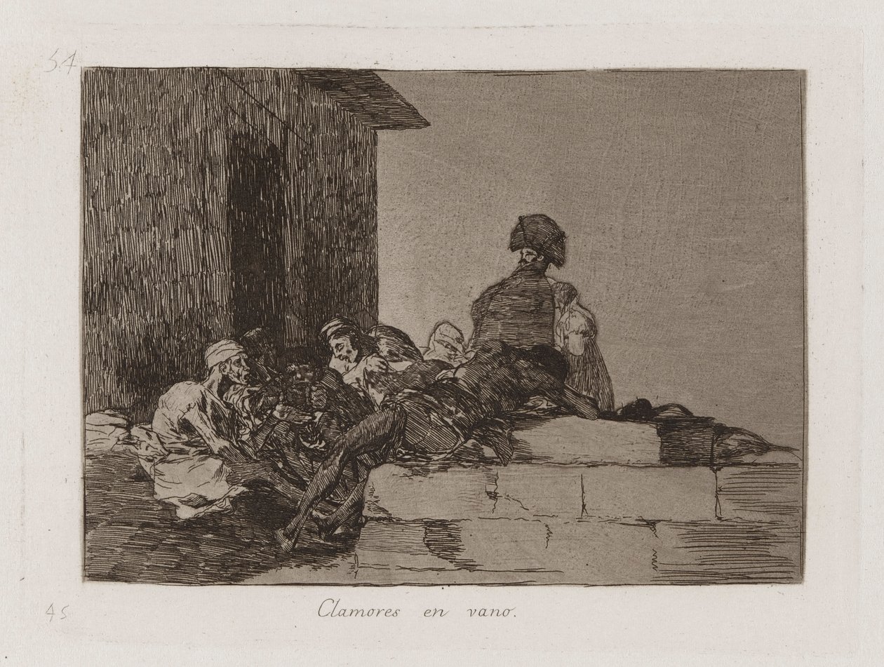 Appeals are marné, Plate 54 z The Disasters of War od Francisco de Goya