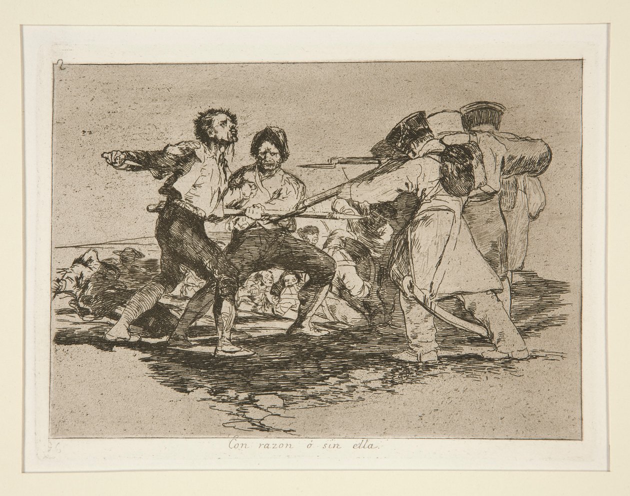 S rozumem? bez ní (Správně nebo špatně), pl. 2 ze série The Disasters of War od Francisco de Goya