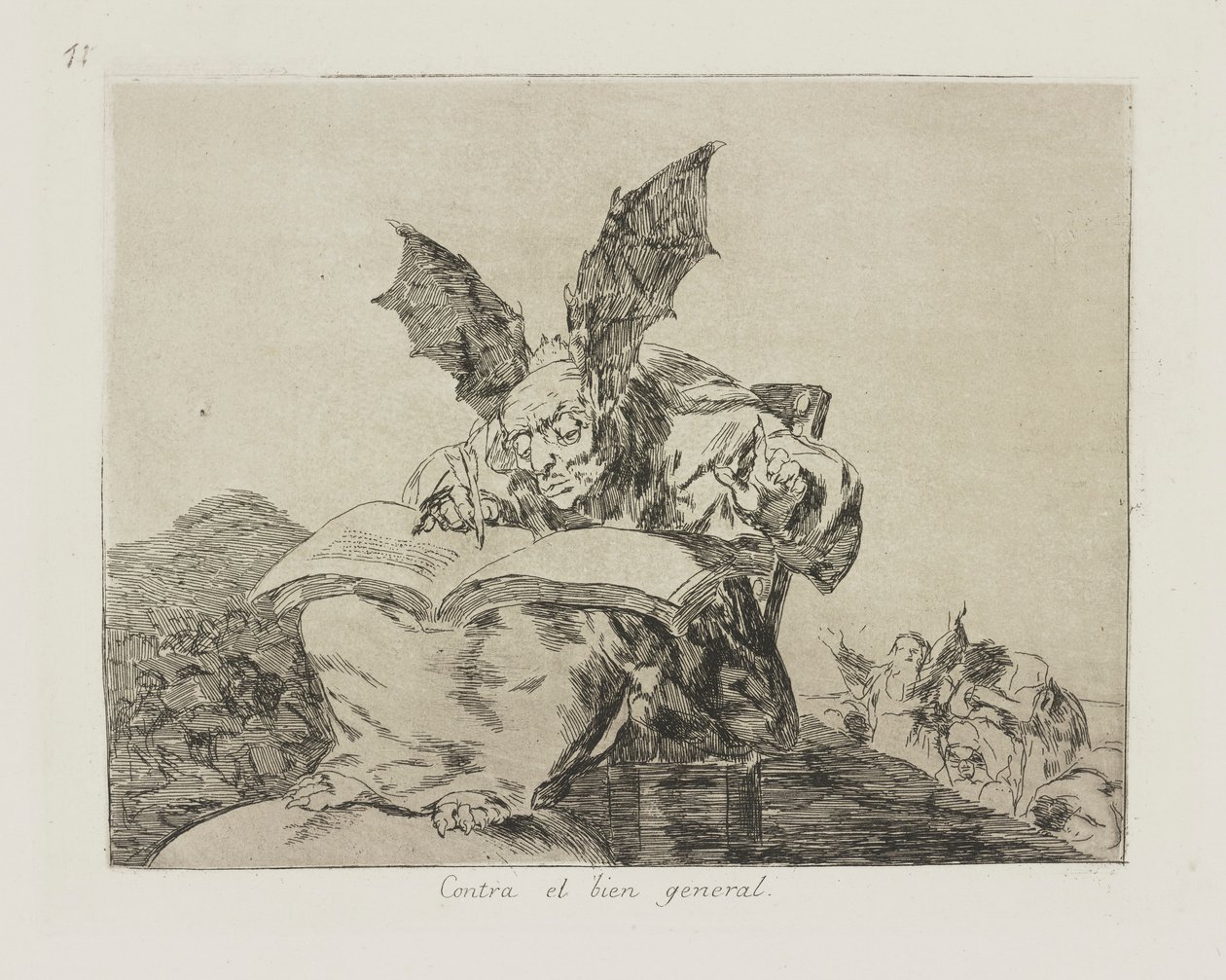 Proti obecnému dobru. (Proti obecnému dobru.), pl. 71 ze série The Disasters of War od Francisco de Goya