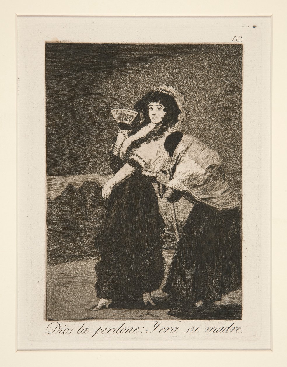 Bůh jí odpusť: a byla to její matka (pro nebe od Francisco de Goya