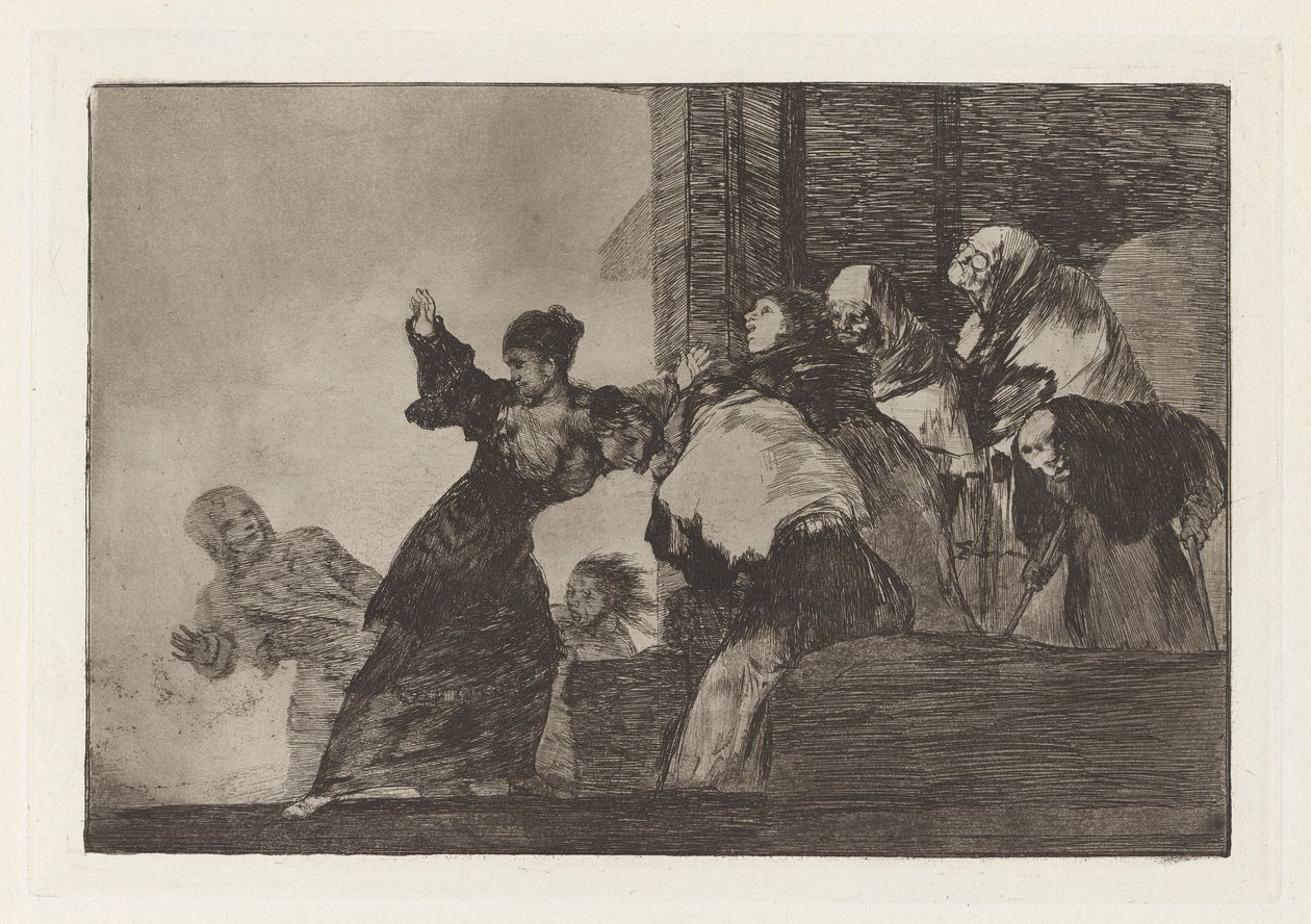 Disparate pobre (Poor Folly), také známý jako Dvě hlavy jsou lepší než jedna, ze série Los disparates (Los proverbios) od Francisco de Goya