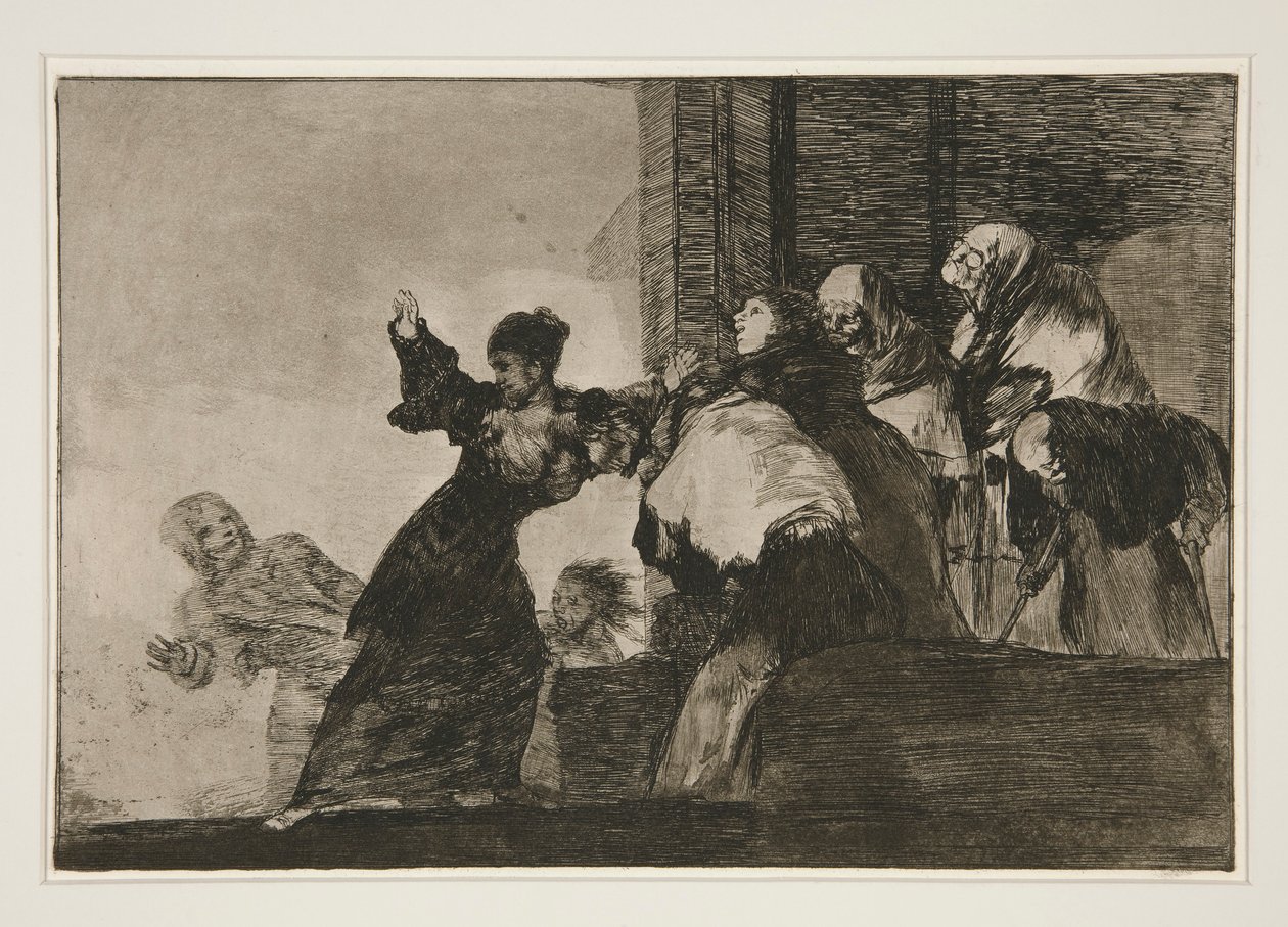 Nesourodé pobre (Ubohá hloupost), pl. 11 ze série Los proverbios od Francisco de Goya