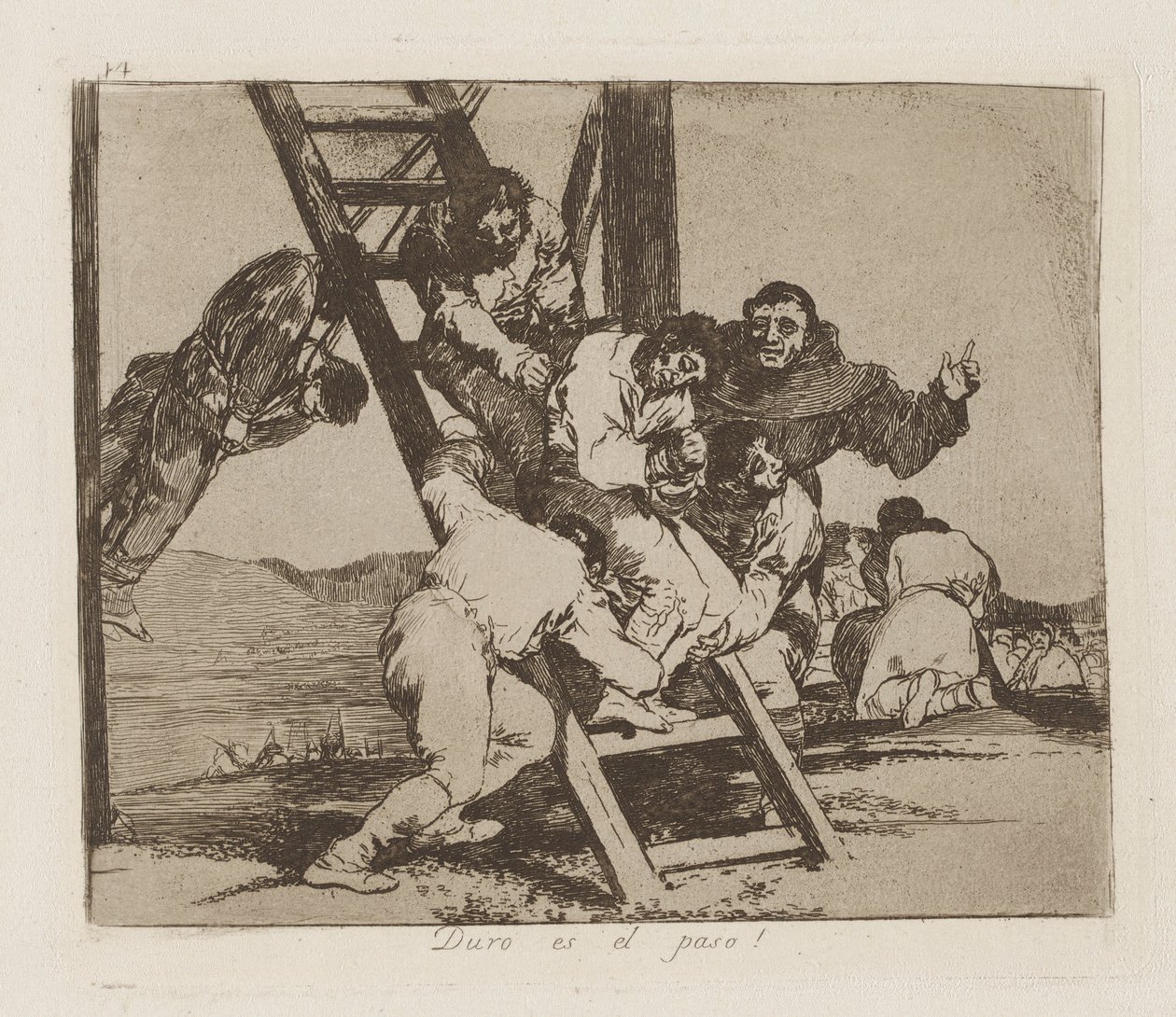 Těžký je krok! (Položka od Francisco de Goya