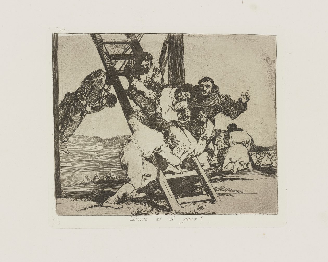 Těžký je krok! (Položka od Francisco de Goya