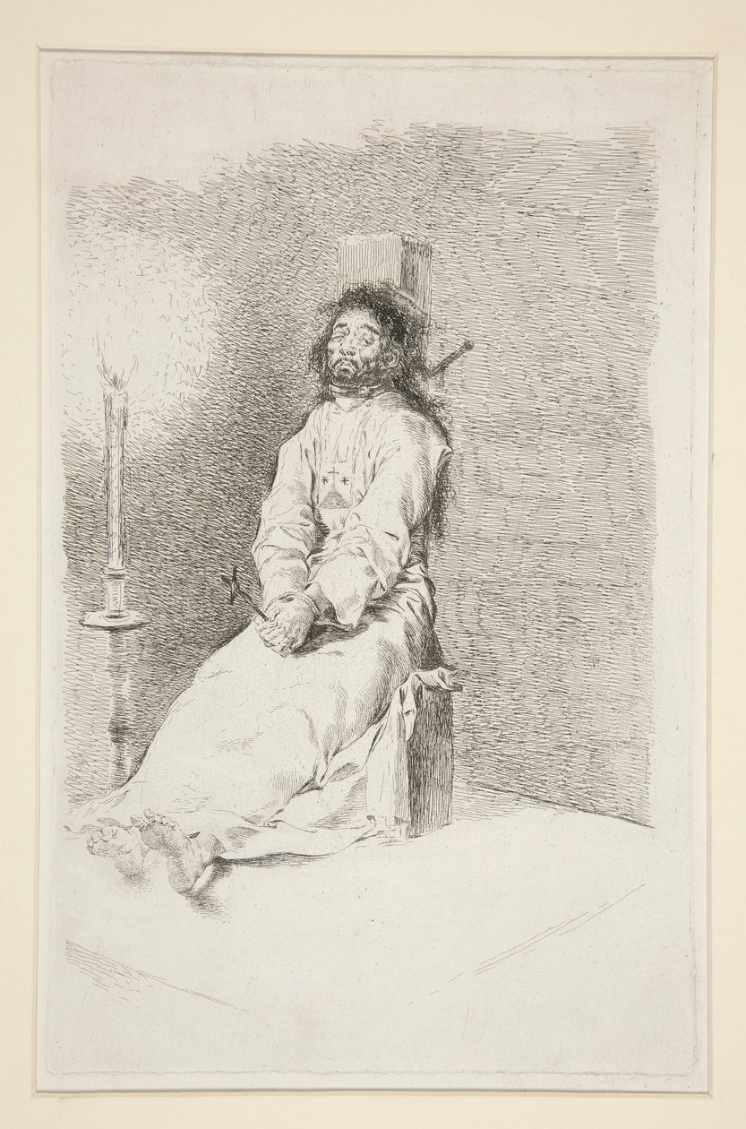 Garroted Man od Francisco de Goya