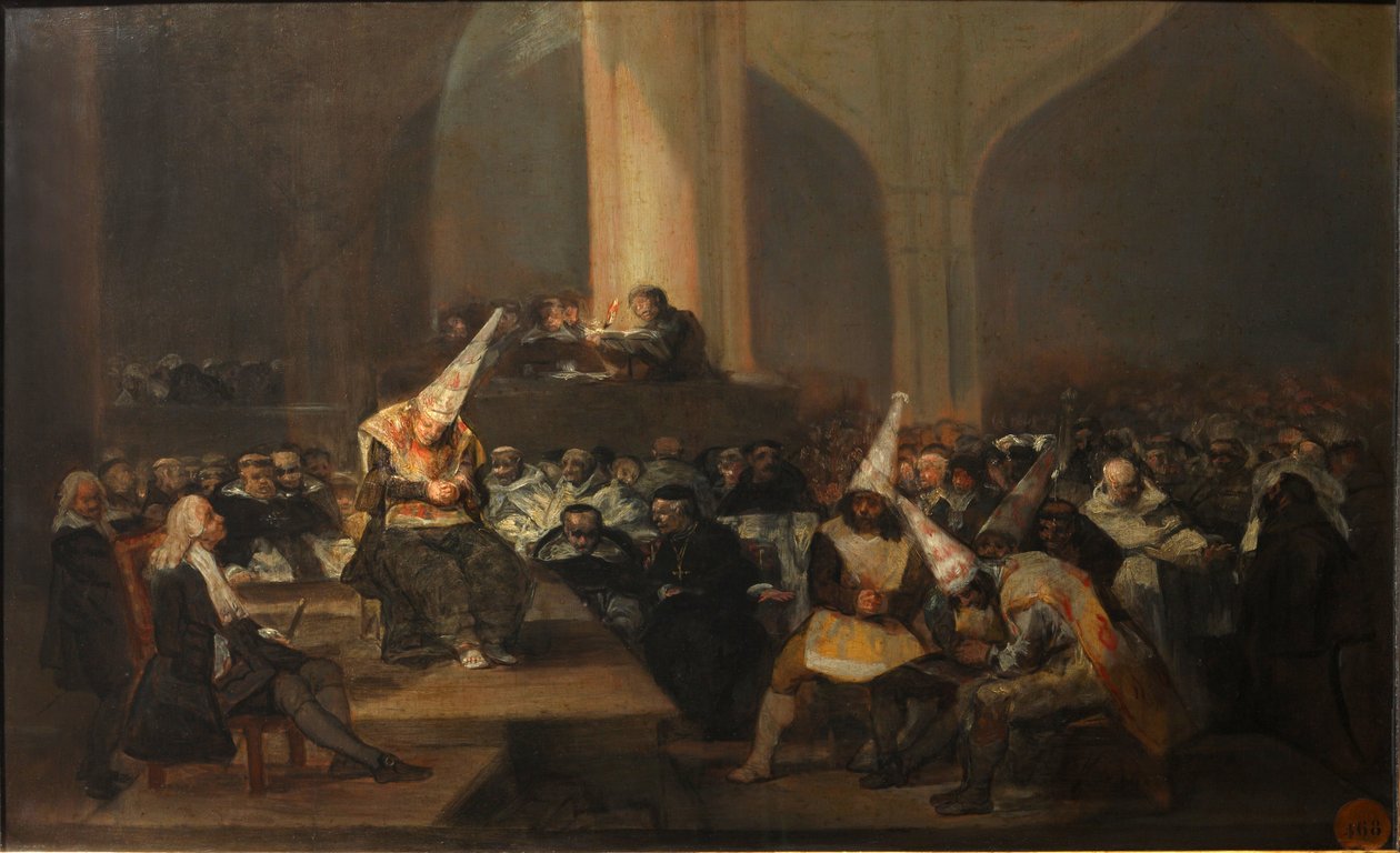 Inkviziční scéna od Francisco de Goya