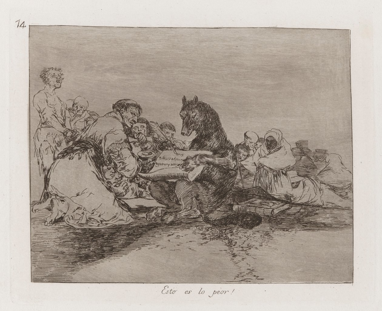 Tohle je nejhorší! (This Is the Worst of It!), Deska 74 z The Disasters of War od Francisco de Goya