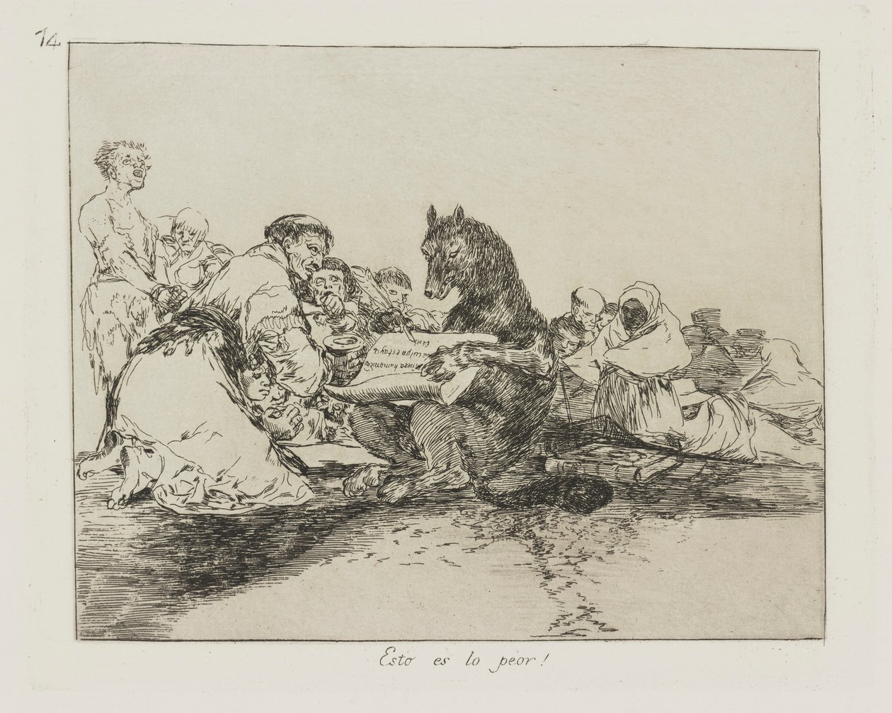 Tohle je nejhorší! (To je to nejhorší!), pl. 74 ze série The Disasters of War od Francisco de Goya