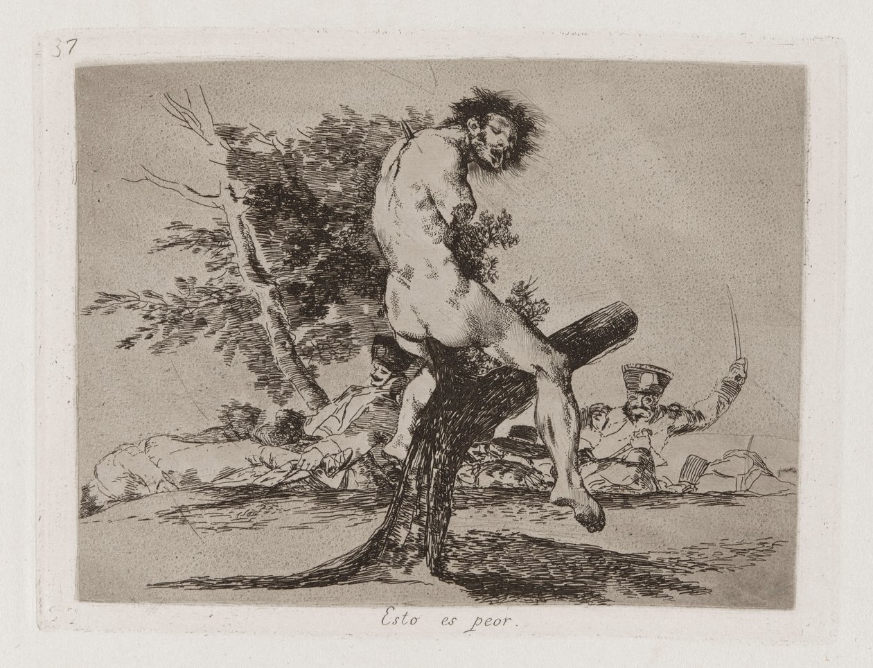 Tohle je horší, deska 37 z The Disasters of War od Francisco de Goya