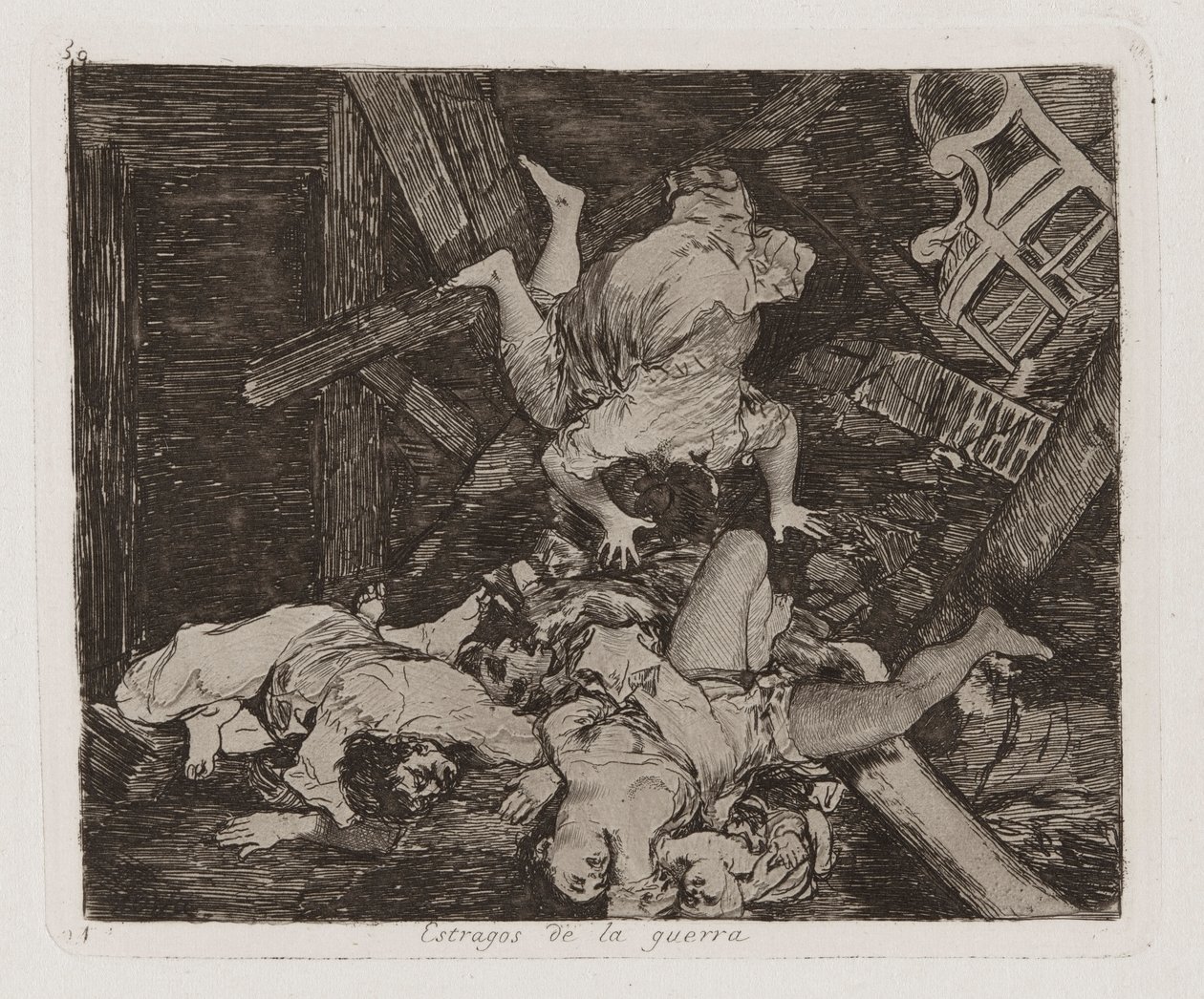 Ravages of War, Plate 30 z The Disasters of War od Francisco de Goya