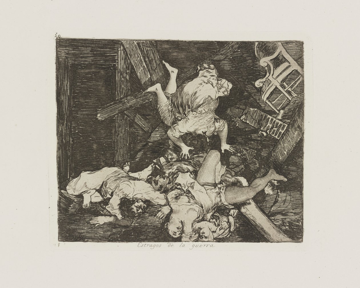 Válečné řádění. (Ravages of War.), pl. 30 ze série The Disasters of War od Francisco de Goya