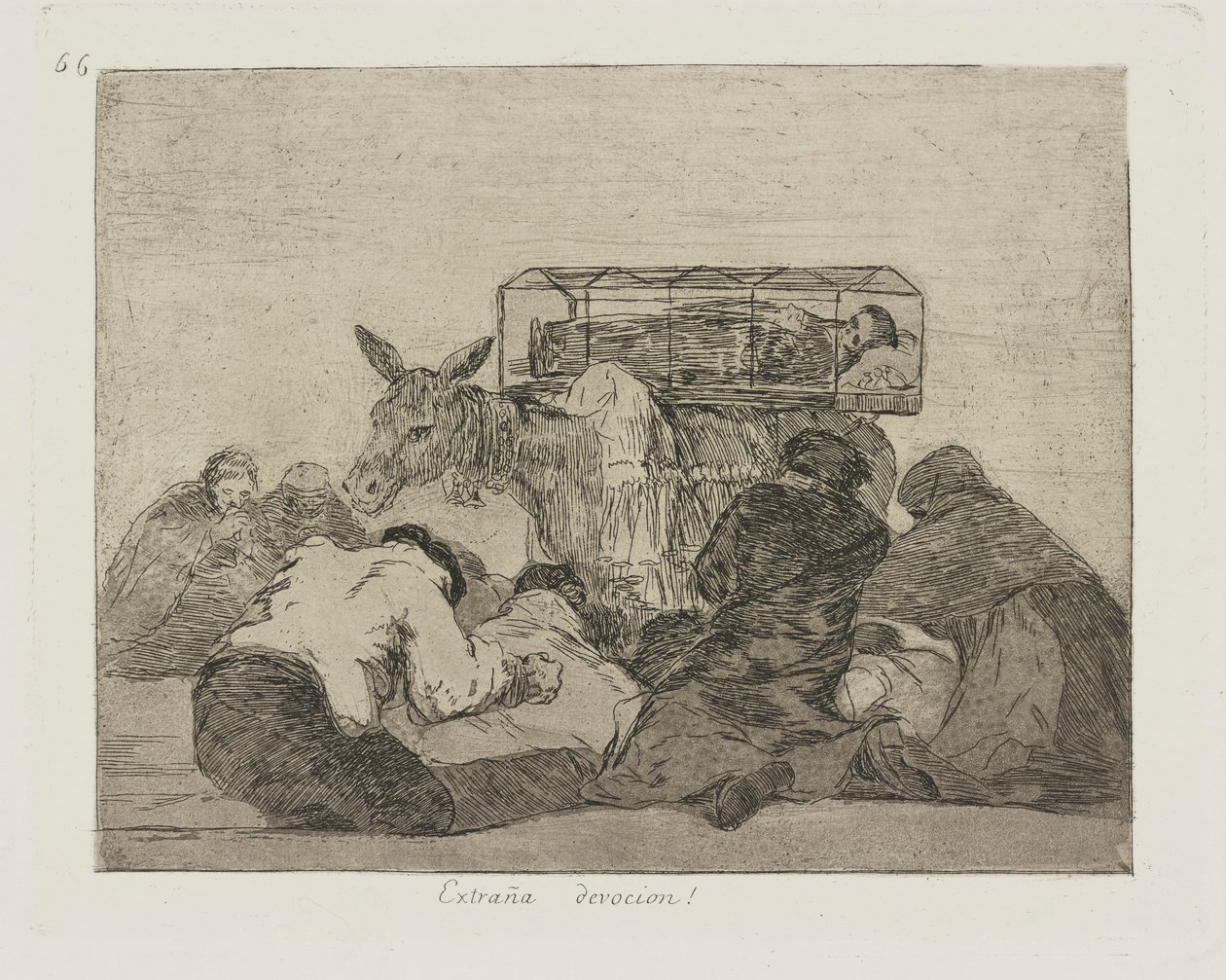 Zvláštní oddanost! (Podivná oddanost!), pl. 66 ze série The Disasters of War od Francisco de Goya