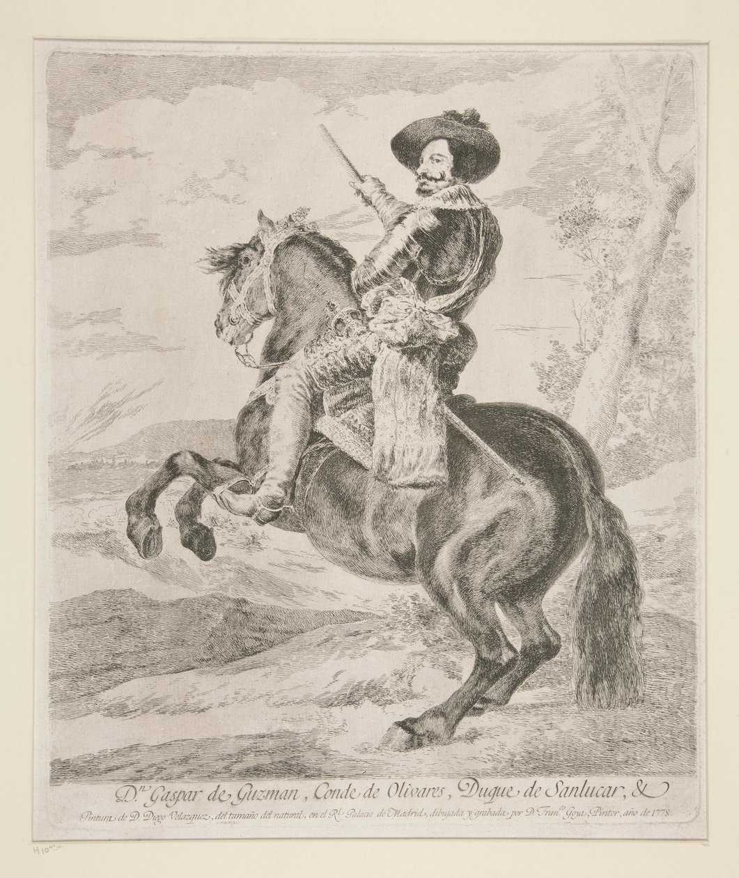 Gaspar de Guzman, hrabě vévoda z Olivares od Francisco de Goya
