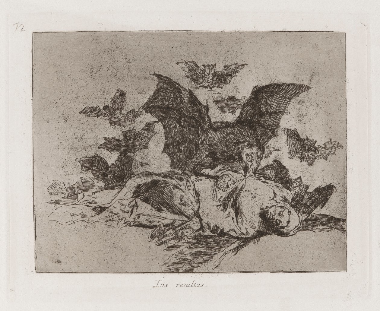 Výsledky (The Consequences), Deska 72 z The Disasters of War od Francisco de Goya