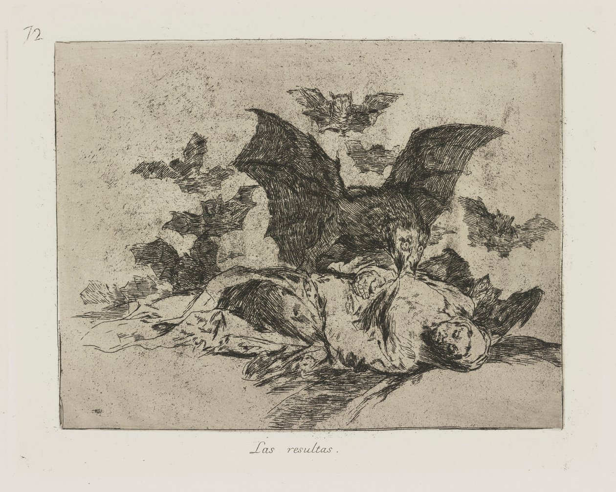 Výsledky. (Důsledky.), pl. 72 ze série The Disasters of War od Francisco de Goya