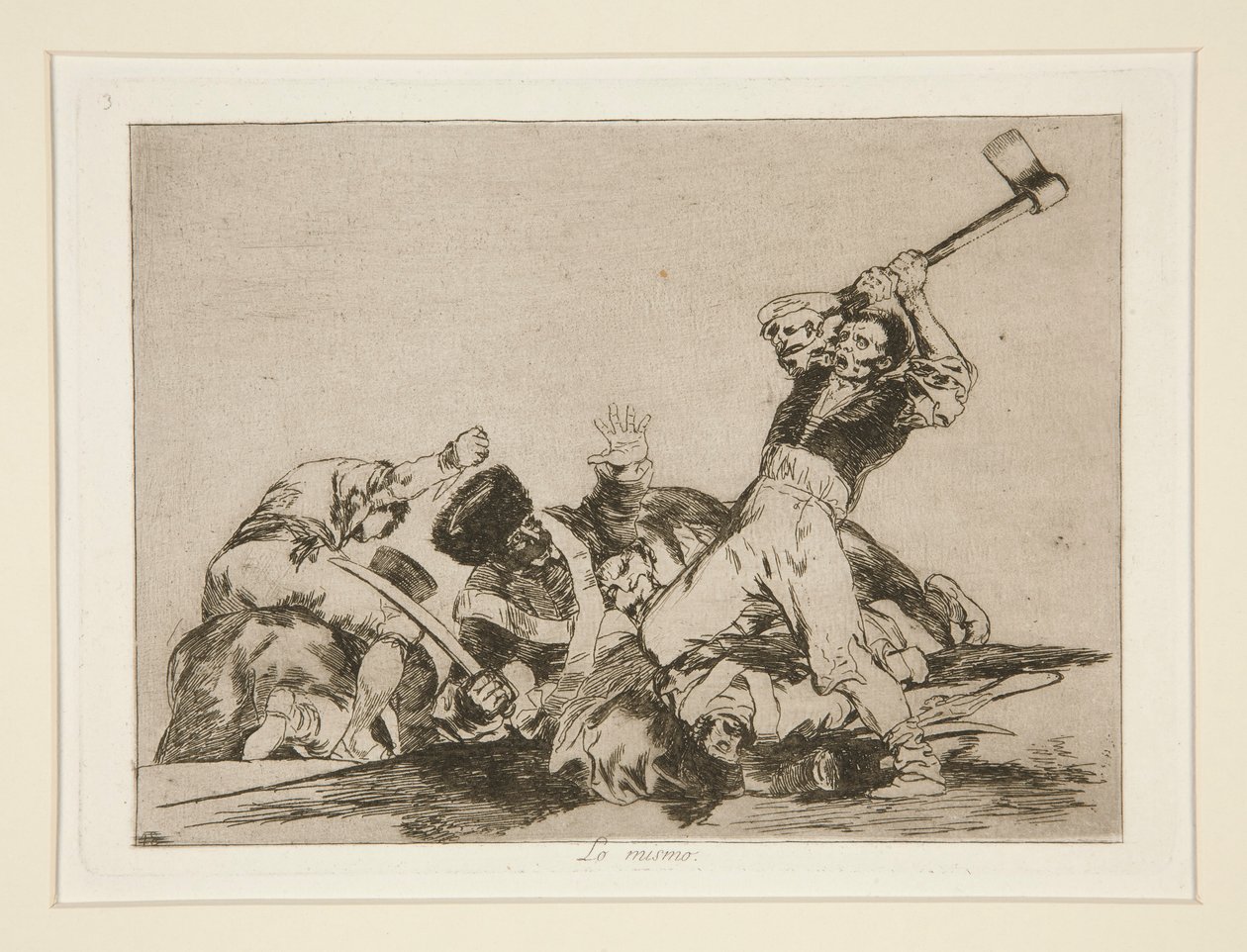Totéž (The Same), pl. 3 z The Disasters of War od Francisco de Goya