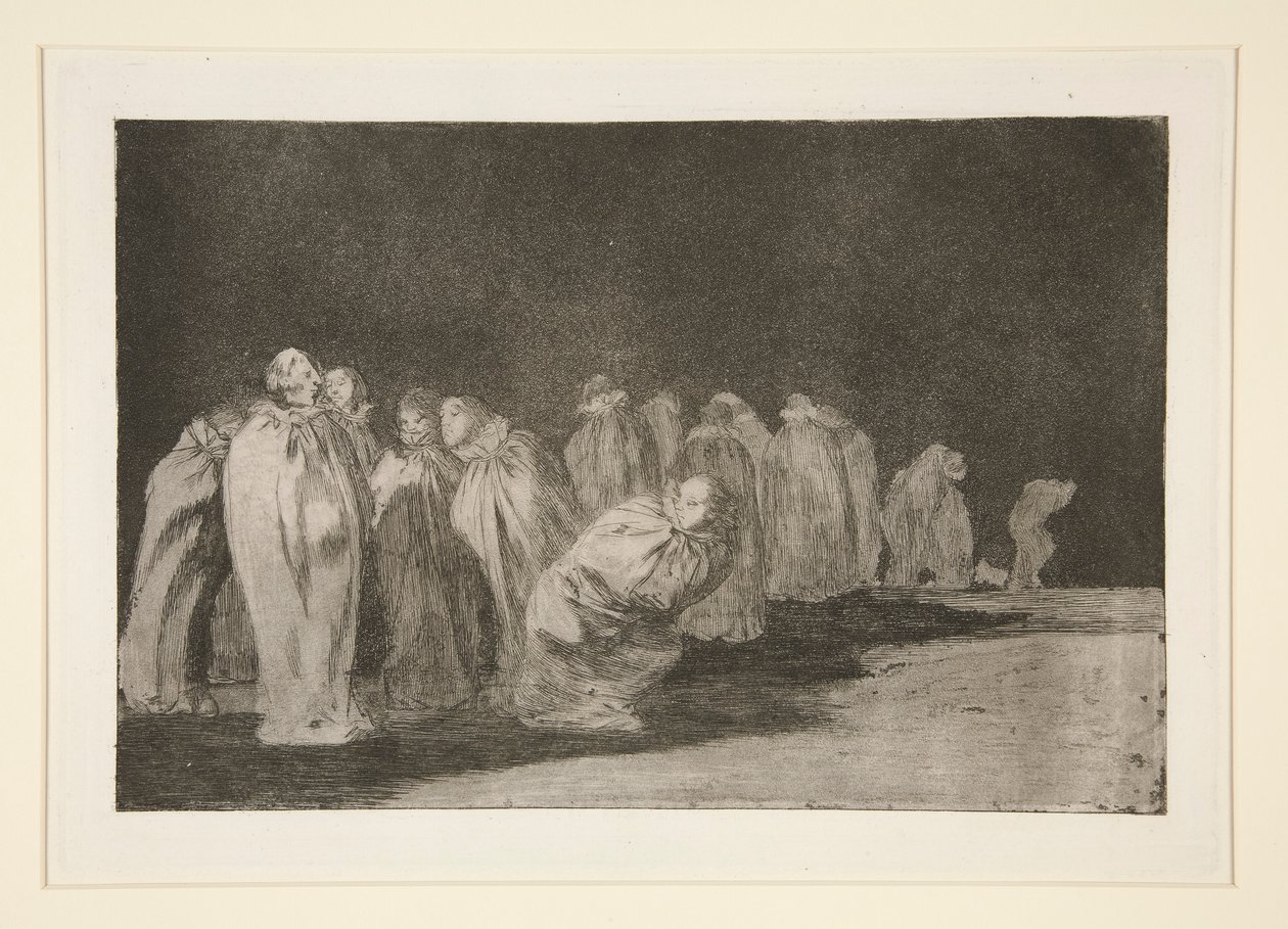 The Sacks (Muži v pytlích), pl. 8 ze série Přísloví od Francisco de Goya