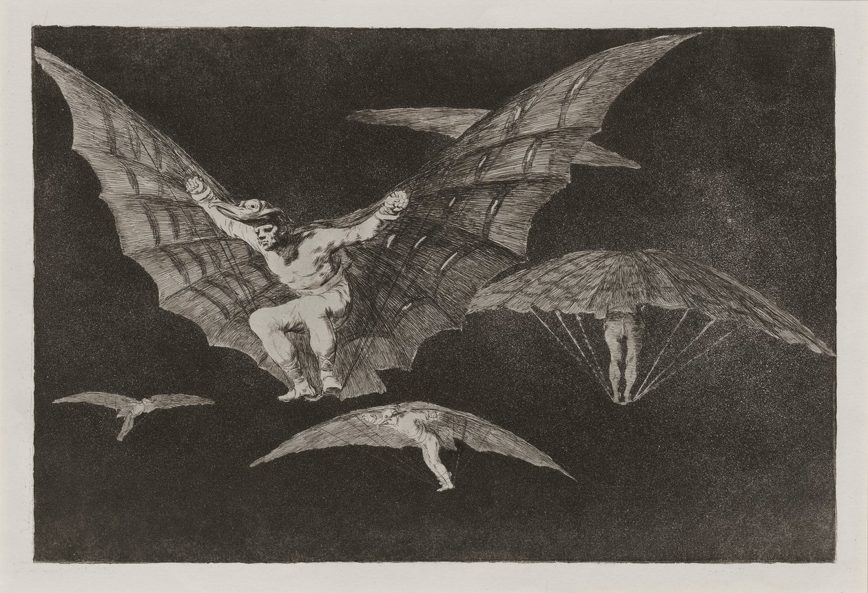 Modo de volar (Způsob létání), také známý jako Donde hay ganas hay ma?a (Kde tam od Francisco de Goya