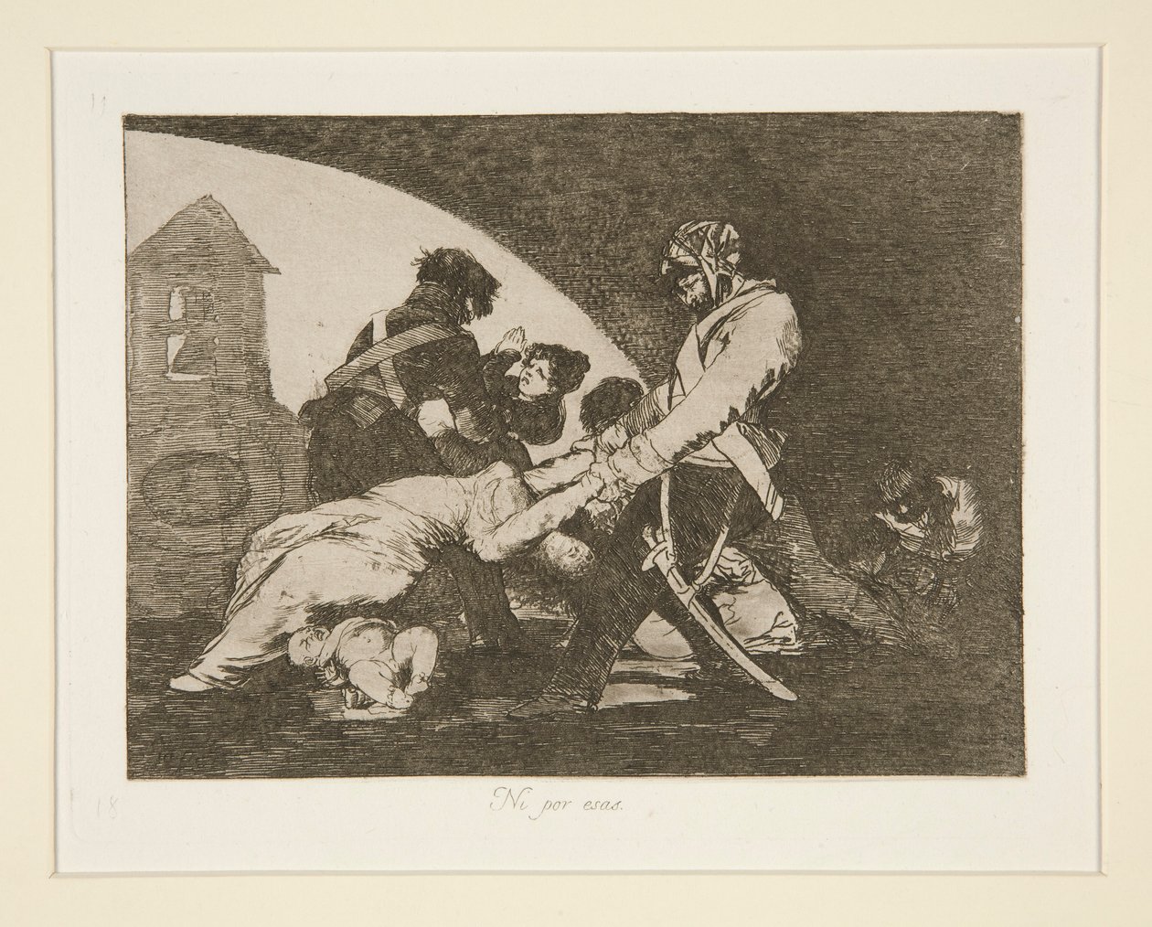 Ani pro ty (Neither Do These), pl. 11 z The Disasters of War od Francisco de Goya