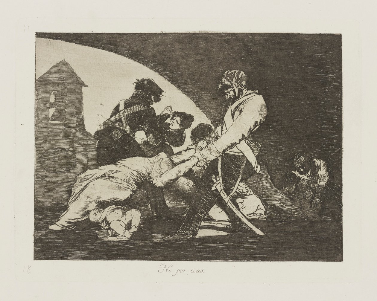 Ani pro ty. (Ani do These.), pl. 11 ze série The Disasters of War od Francisco de Goya
