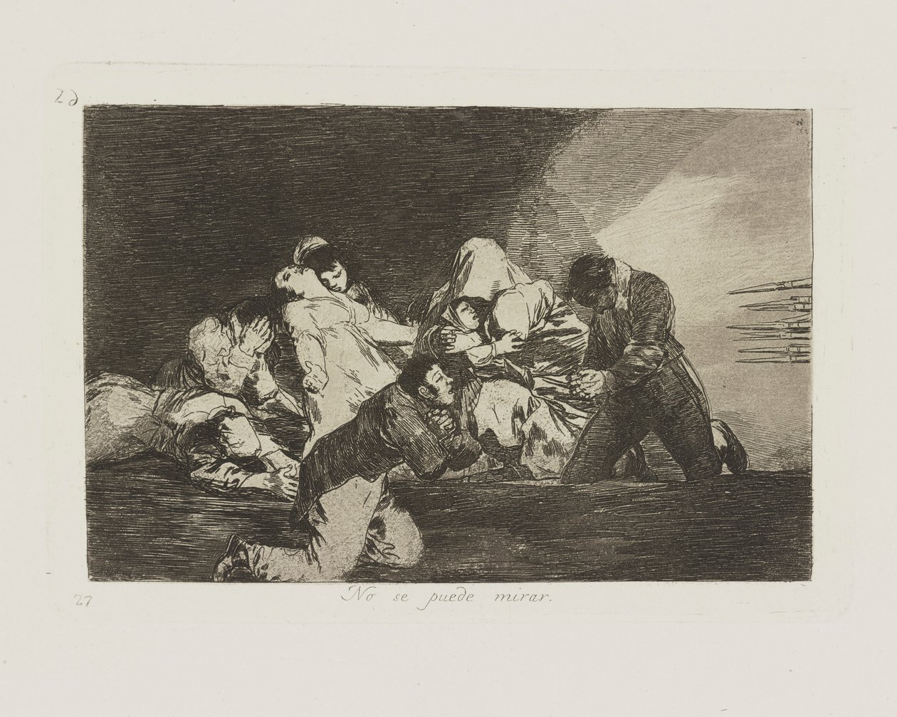 Nemohu se dívat. (Jeden může od Francisco de Goya
