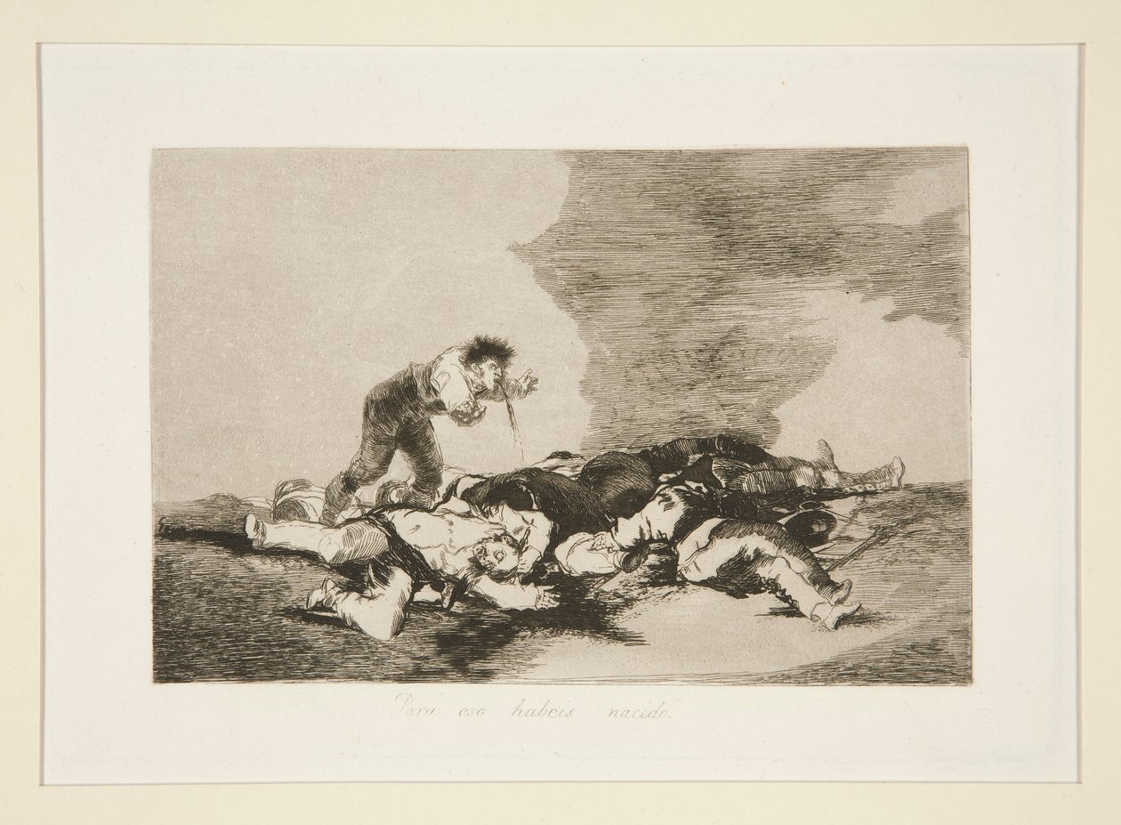 Pro to jste se narodili (Toto je to, pro co jste se narodili), pl. 12 z The Disasters of War od Francisco de Goya