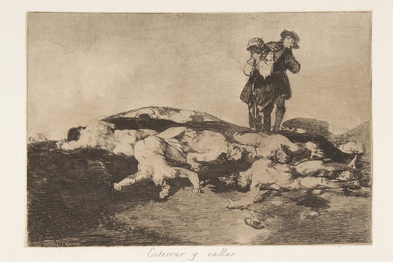 Plate18 z The Disasters of War The Disasters of War: Bury..., 1810-20, vydáno 1863. od Francisco de Goya