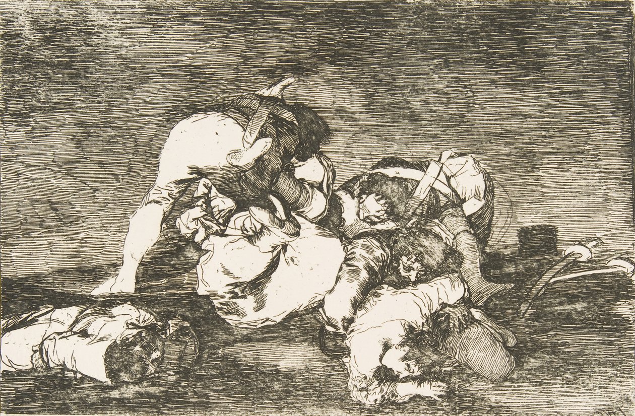 Deska 10 z The Disasters of War The Disasters of War: Ani tyto. Ani..., 1810. od Francisco de Goya
