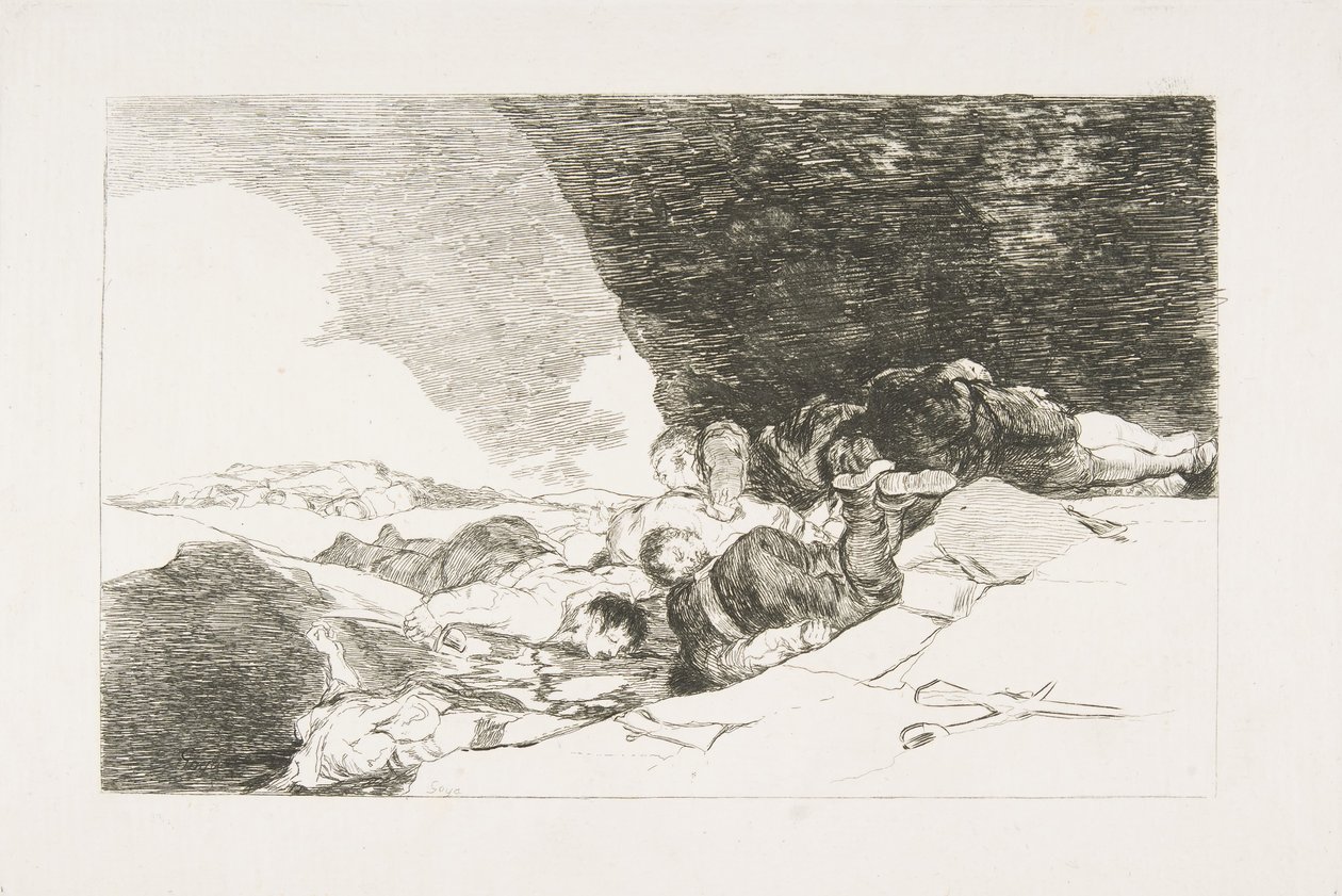 Deska 23 z The Disasters of War Los Desastres de la Guerra: To samé jinde. ..., 1810. od Francisco de Goya