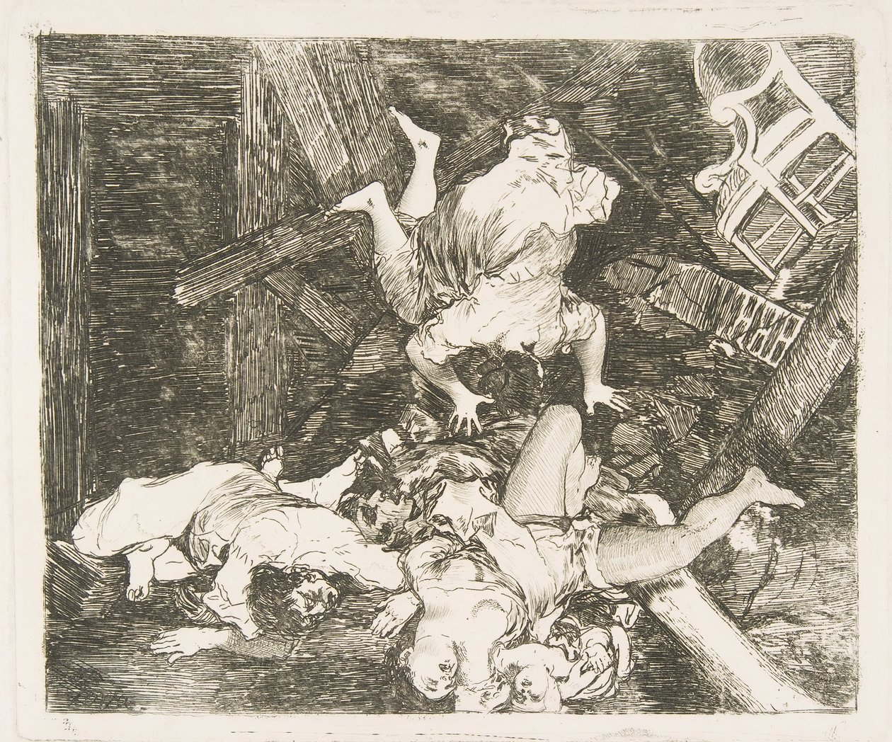 Deska 30 z The Disasters of War Los Desastres de la Guerra: Ravages of War. Estr..., 1810. od Francisco de Goya