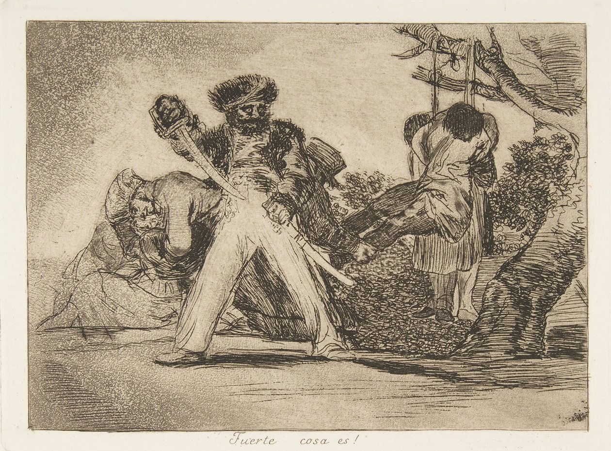 Deska 31 z The Disasters of War Los Desastres de la Guerra: That..., 1810 publikovaná v roce 1863. od Francisco de Goya