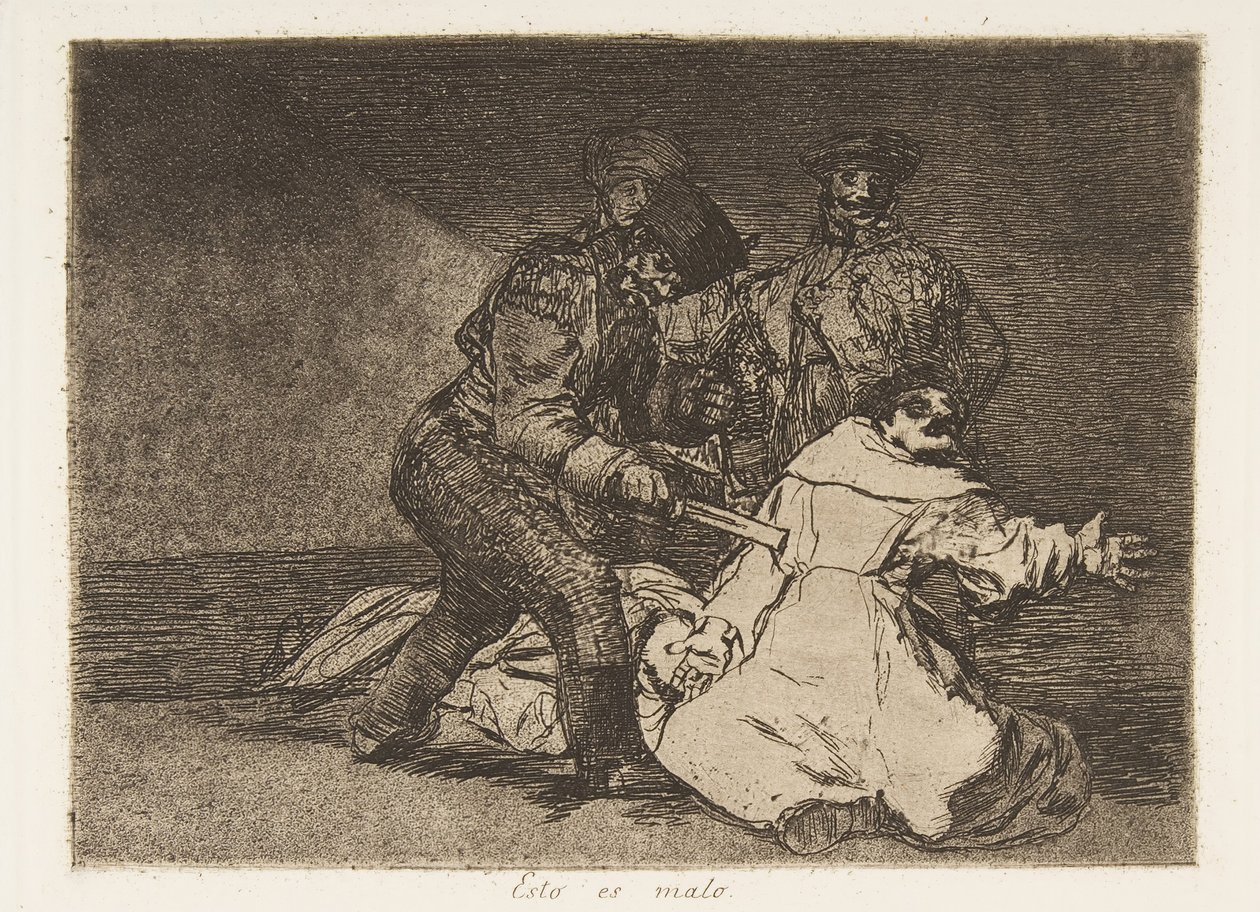 Deska 46 z The Disasters of War Los Desastres de la Guerra: This ..., 1810 publikovaná v roce 1863. od Francisco de Goya