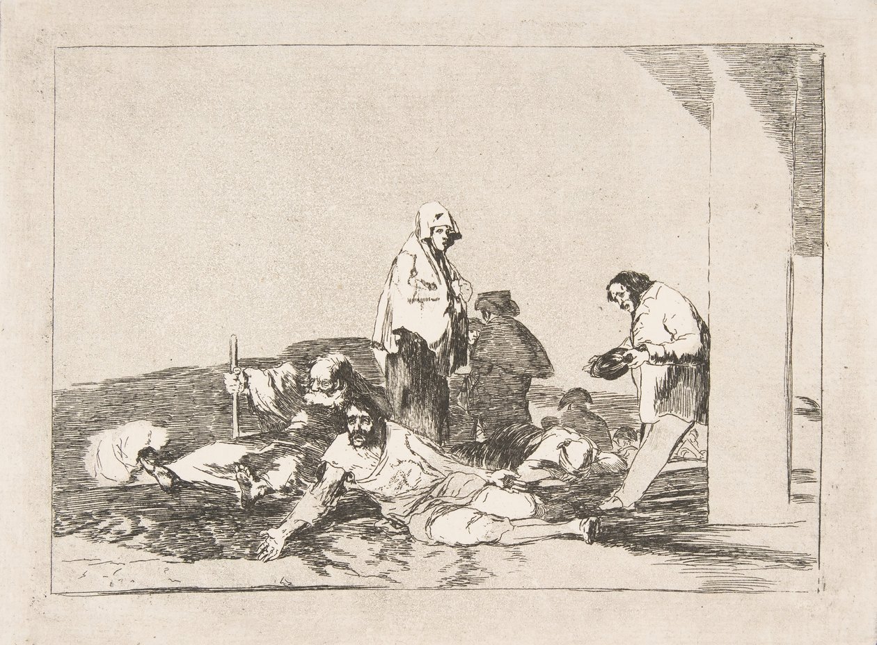 Deska 58 z The Disasters of War Los Desastres de la Guerra: Nemá cenu plakat..., 1811-12. od Francisco de Goya