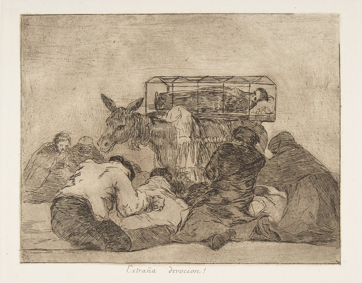 Deska 66 z The Disasters of War Los Desastres de la Guerra..., po letech 1814-15 vydaná v roce 1863. od Francisco de Goya