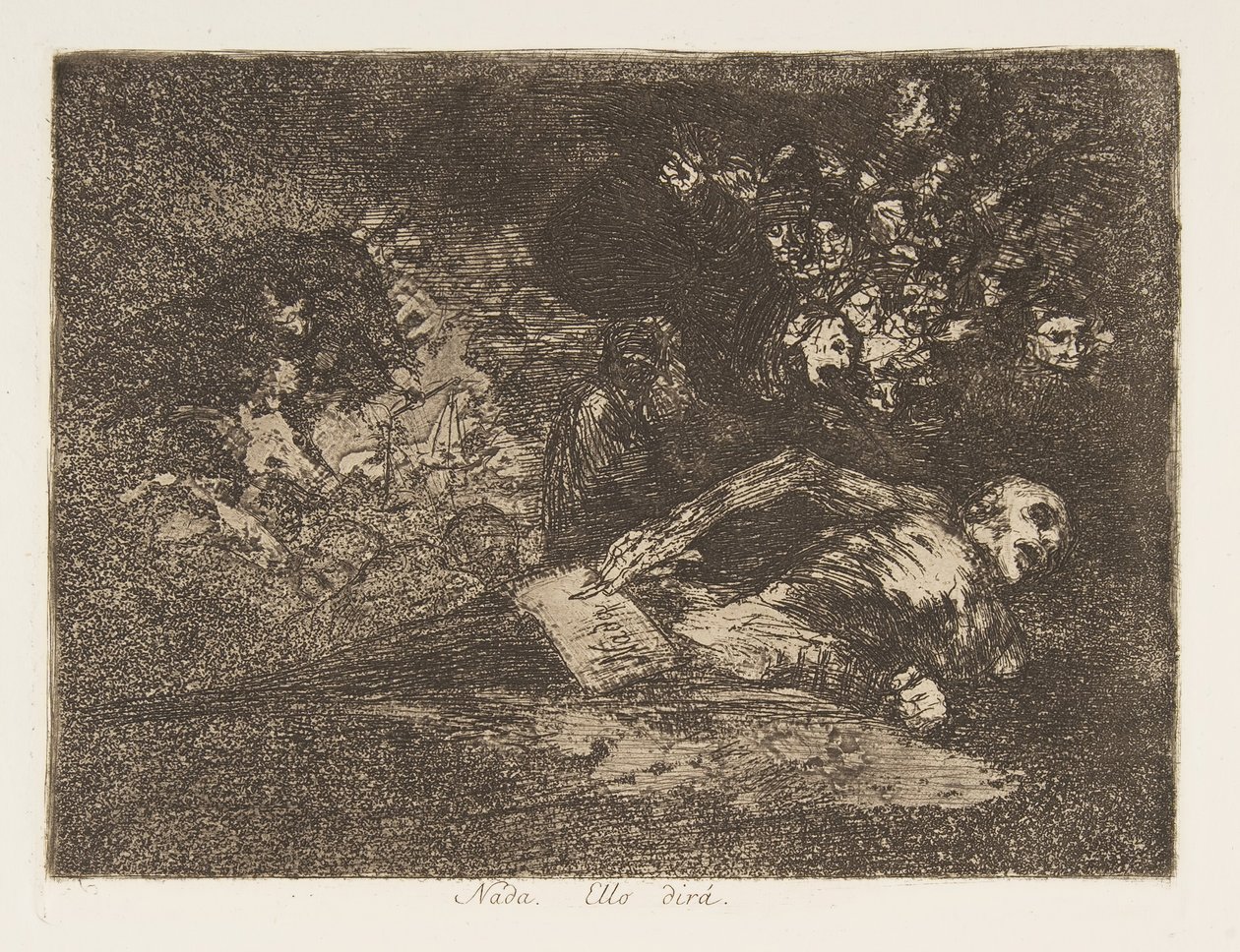 Deska 69 z The Disasters of War Los Desastres de la Guerra: Not..., 1810-20, vydáno 1863. od Francisco de Goya