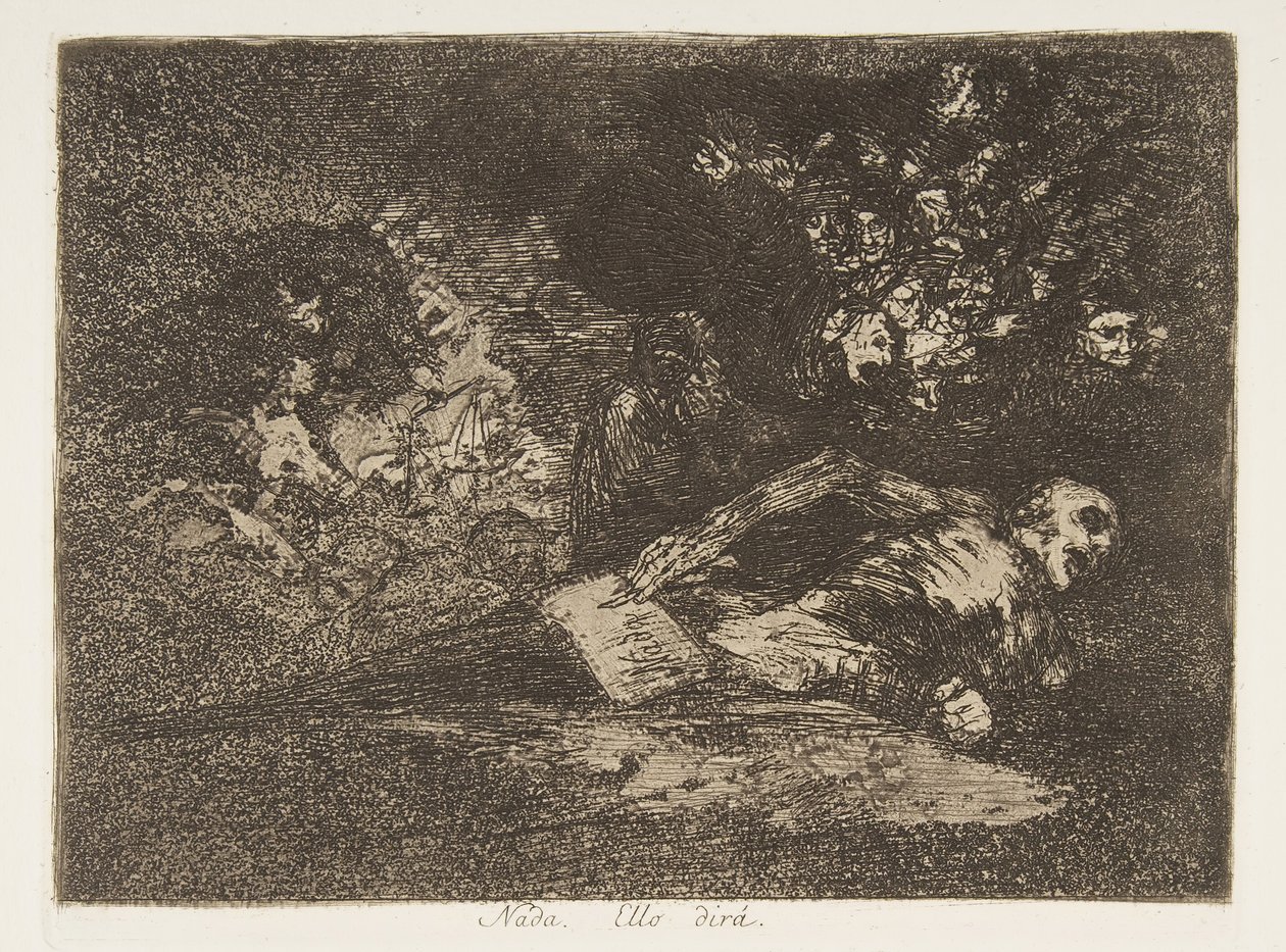 Deska 69 z The Disasters of War Los Desastres de la Guerra..., po letech 1814-15 vydaná v roce 1863. od Francisco de Goya