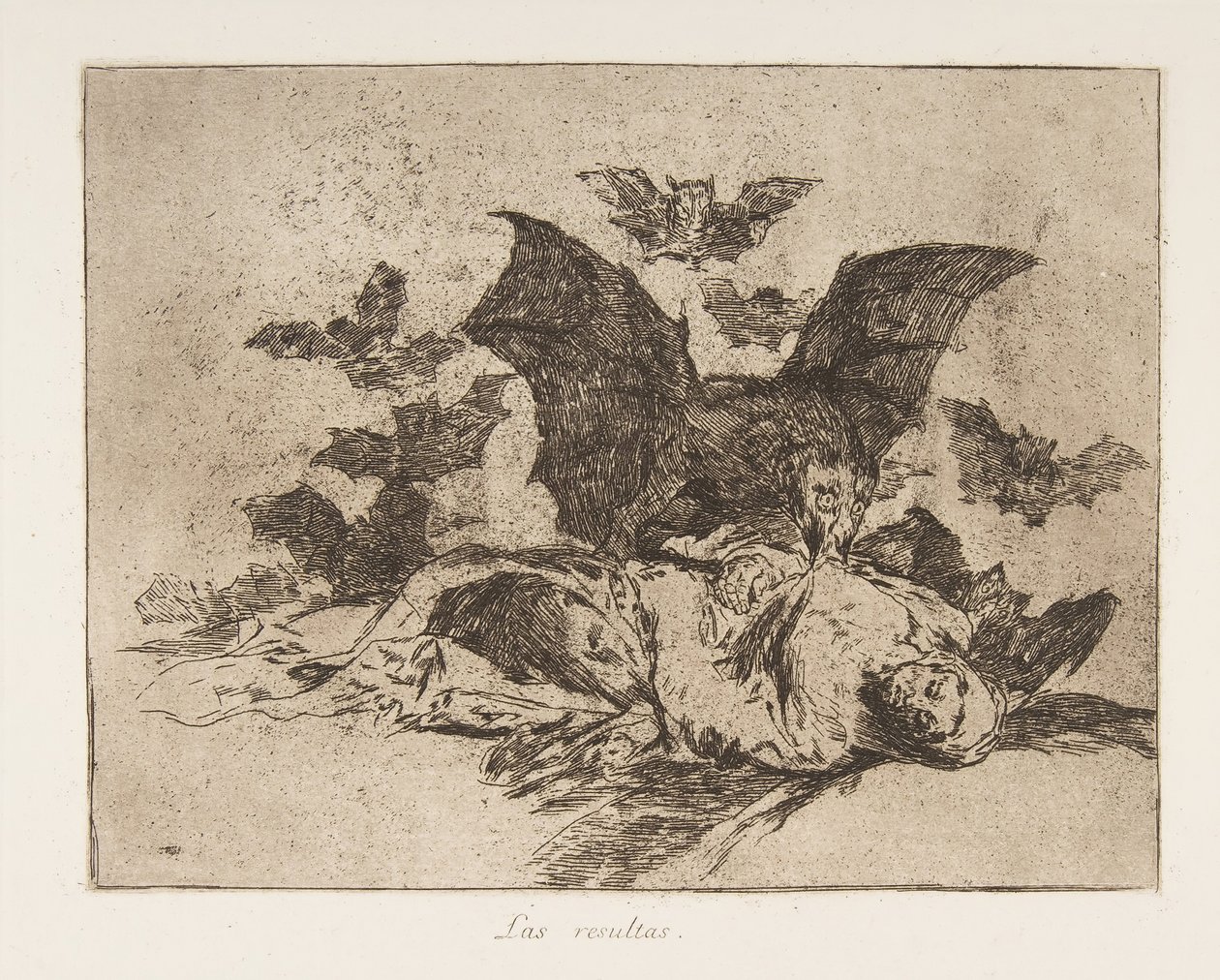 Deska 72 z The Disasters of War Los Desastres de la Guerra..., po letech 1814-15 vydaná v roce 1863. od Francisco de Goya