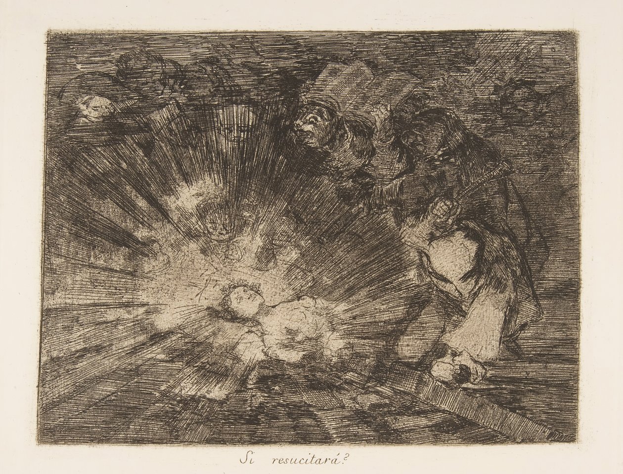 Deska 80 z The Disasters of War Los Desastres de la Guerra: Wil..., 1810-20, vydáno 1863. od Francisco de Goya