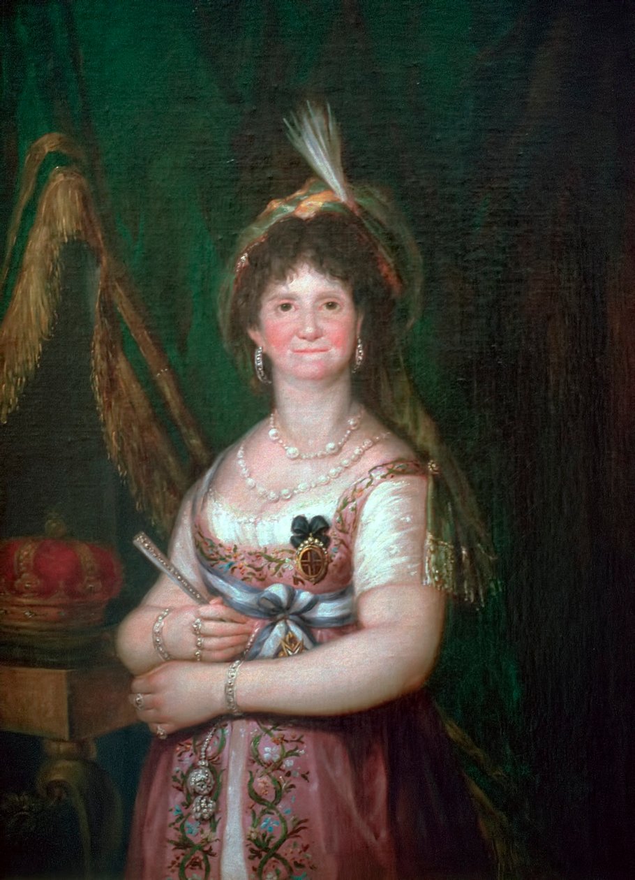 Portrét královny Marie Luisy, 18. století od Francisco de Goya