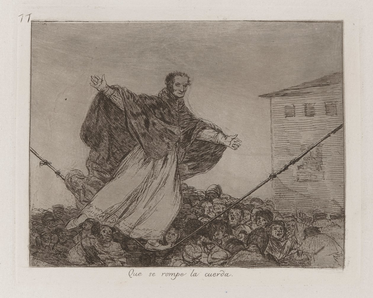 May the Cord Break, Plate 77 z The Disasters of War od Francisco de Goya