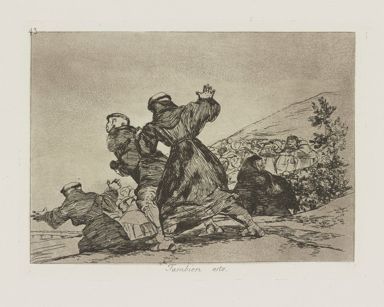 To taky. (To taky.), pl. 43 ze série The Disasters of War od Francisco de Goya