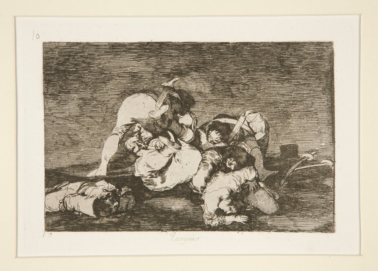 Ani (ani [Do These] Buď), pl. 10 ze série The Disasters of War od Francisco de Goya
