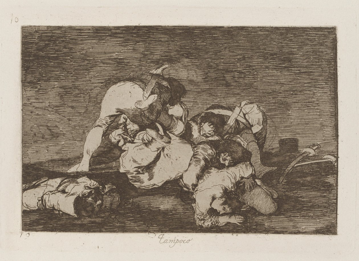 Ani (ani [Do These] Buď), pl. 10 ze série The Disasters of War od Francisco de Goya