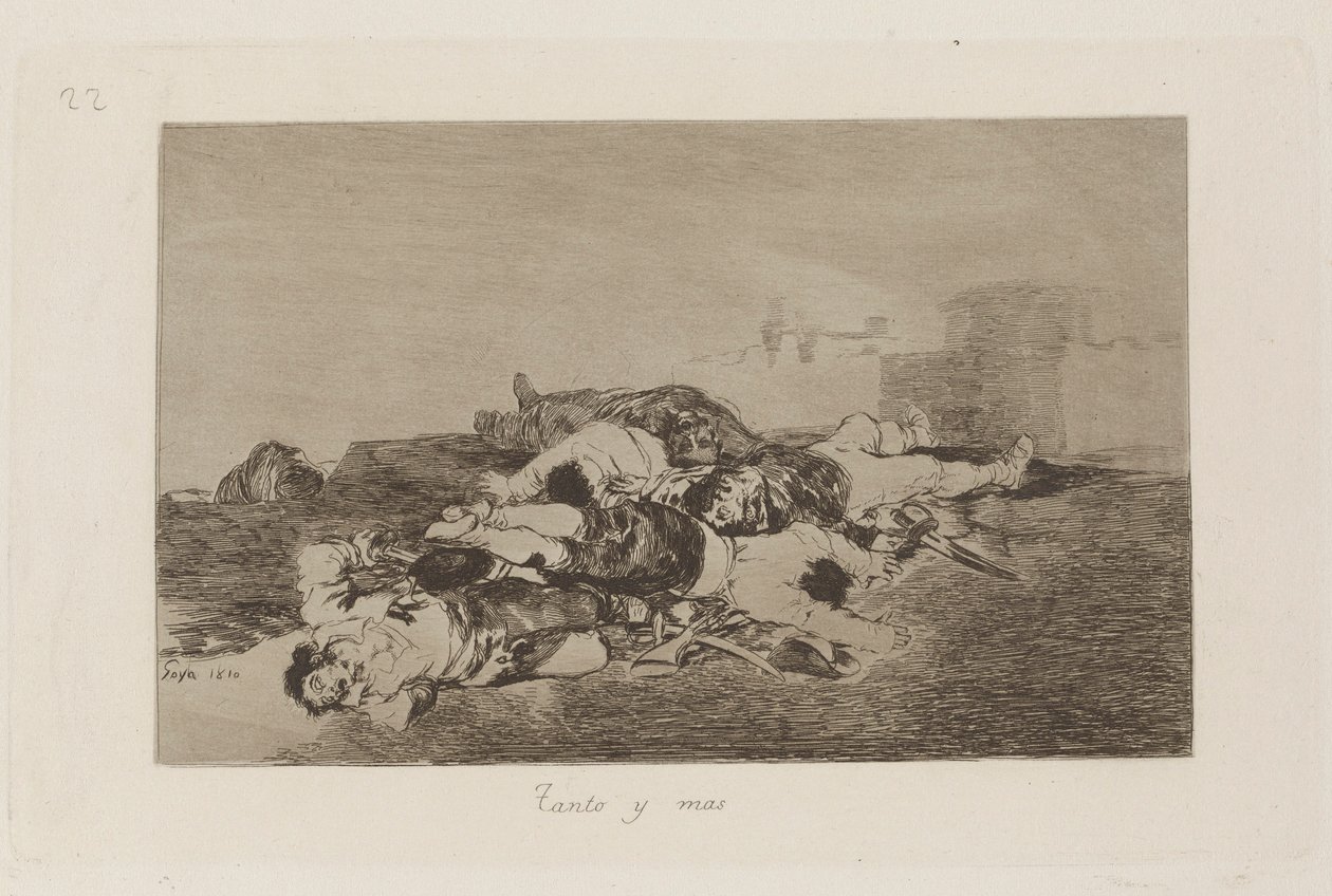 Both and More (Even Worse), Plate 22 z The Disasters of War od Francisco de Goya